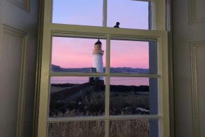 View from the kitchen at Rubha nan Gall